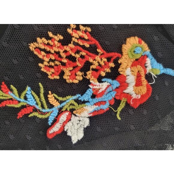 True Destiny Dress Womens Medium Embroidered Lace Whimsical Goth Fairy EMO Dress - Picture 5 of 8